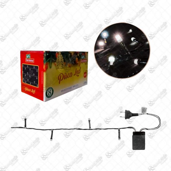PISCA PISCA BRANCO FRIO 100 LEDS 220V