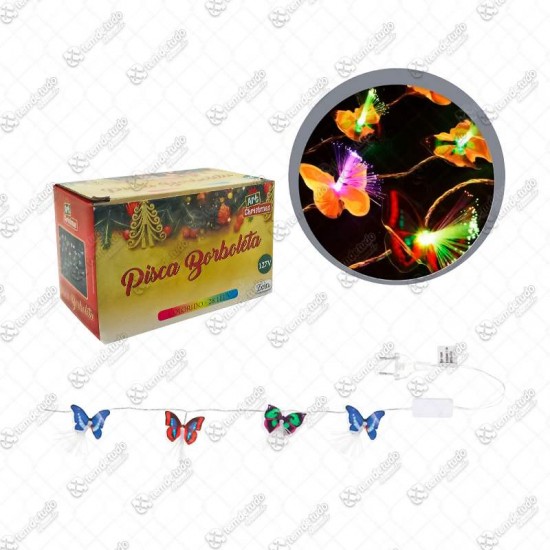 PISCA PISCA BORBOLETA COLOR 28LEDS 220V