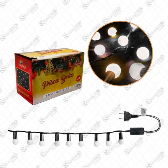 PISCA PISCA BOLAS BC FRIO 30 LEDS 220V