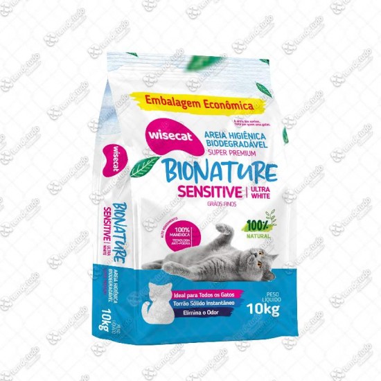 ZZ AREIA P/GATO MANDIOCA F WISECAT 10KG