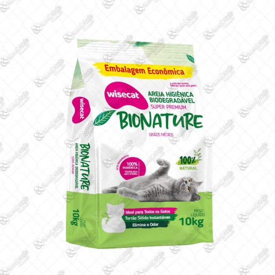 ZZ AREIA P/GATO MANDIOCA M WISECAT 10KG