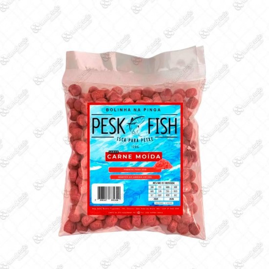 BOLINHA NA PINGA PESK FISH CARNE MO 120G