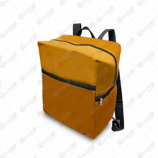 MOCHILA LONA COSTAS AMARELA