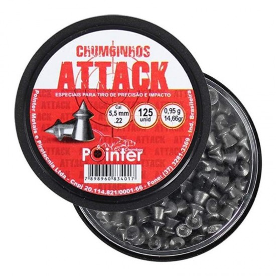 CHUMBINHO ATTACK 5,5MM C/125
