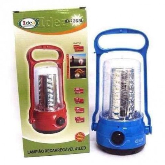 LAMPIAO RECARREGAVEL 41 LEDS